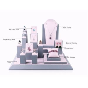 Custom PU Leather Jewelry Display