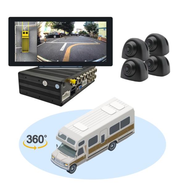 AI MDVR 360 Degree Surround View Blind Spot Detection and Accident Liability Traceability for Heavy Duty Vehicles