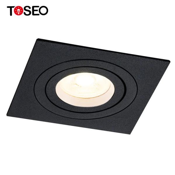 Buy Office Led Square 92mm Recessed Downlight Fixtures Adjustable Gu10 Spotlight at wholesale prices