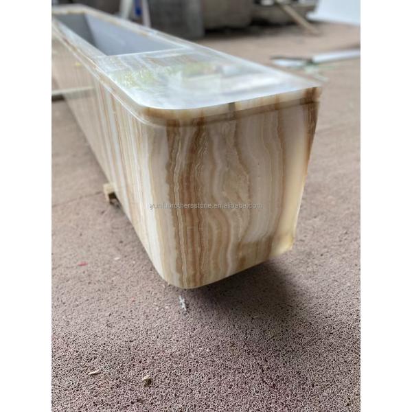 Elegant Living Room Furniture Natural Marble TV Table Stand Set with White Wooden Veins