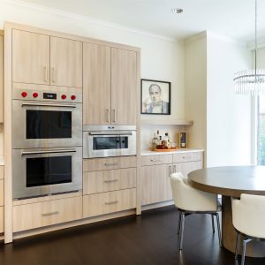 Wood Ash Melamine Finish Functional Kitchen Cabinet Set With Pantry