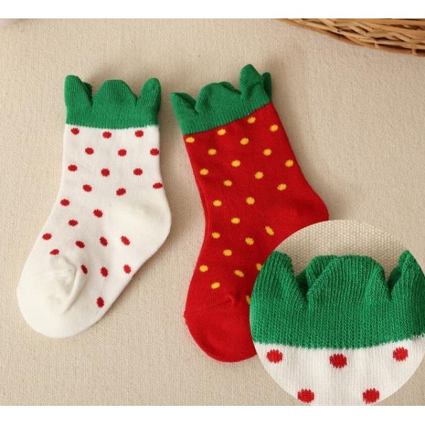 Buy Kids Strawberry Cotton Socks at wholesale prices