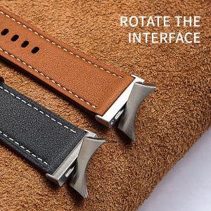 20mm Leather Watch Strap Replacement for SamSung GaLaxy Watch 4 Wrist Band Gift