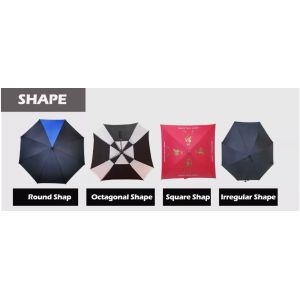 Customized Logo Windproof Fiberglass Golf Umbrella Double Canopy