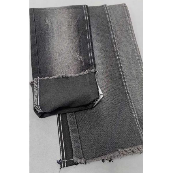 Excellent11.2oz Black/Black with full width 180cm twill style Denim fabric JSD3173A for men jeans