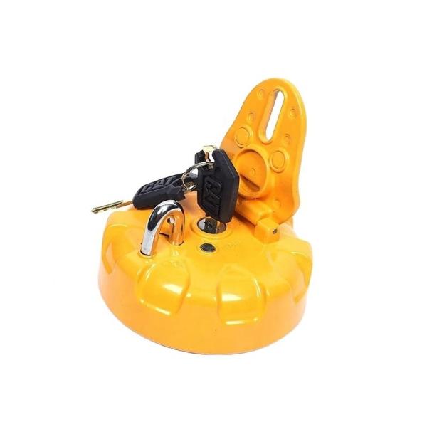 Buy E200B Fuel Tank Cap With Keys for Yellow Excavator Performance at wholesale prices