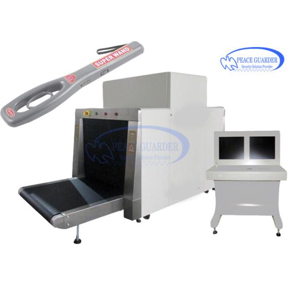 Buy 100*80 Cm L-Shape Generator X Ray Luggage Scanner With Free Handheld Metal Detector at wholesale prices