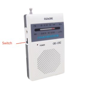 ABS Pocket Am Fm Radio Built In Speaker Built In Antenna Compact Am Fm Radio 3