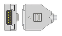 Insulated Fukuda Me Ecg Monitor Cable Banana AHA Gray Color