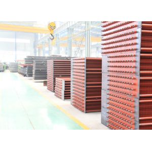 Red Color High Efficient Fin And Tube Heat Exchanger With Long Service Life