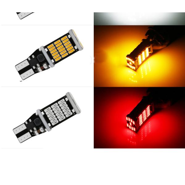 Universal Car Led Tail Light And Turn Signal bulbT15 4014 45smd 12-24V