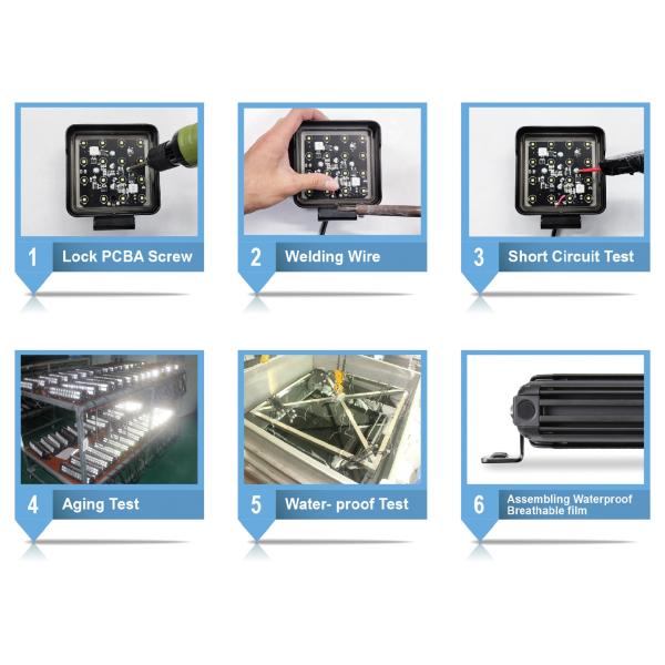 RoHS 27000lm Double Row 52 Inch Cree Led Light Bar 300 Watt Extruding Aluminum