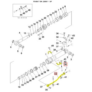 Good PC400 PC450 Hydraulic System Distributor Bucket Pipe for Construction