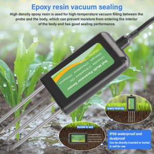 8-in-1 Soil Sensor For Android NPK PH Moisture EC Salinity Meter