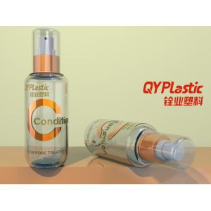 China Luxury Plastic Cosmetic Bottles Thick Wall Clear 100ml 150ml on sale