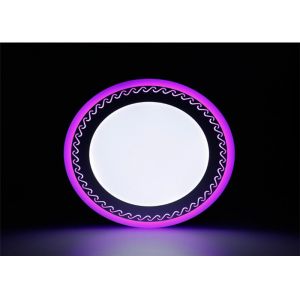 Commercial Led Surface Mount Ceiling Lights Wave Pattern Double Color White +