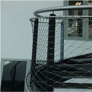 7x7 Flexible Wire Rope Mesh With 1.2-6.0mm Wire Rope For Balustrade Protection