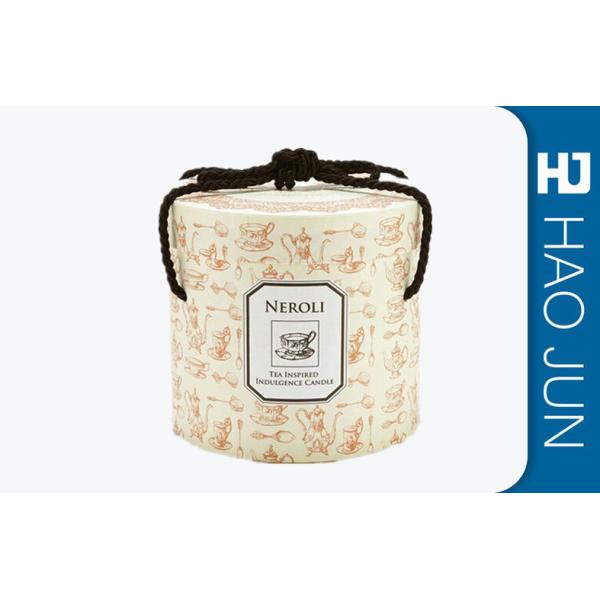 Buy Luxury Cardboard Cylinder Tubes With Handle , Recyclable Candle Gift Boxes at wholesale prices