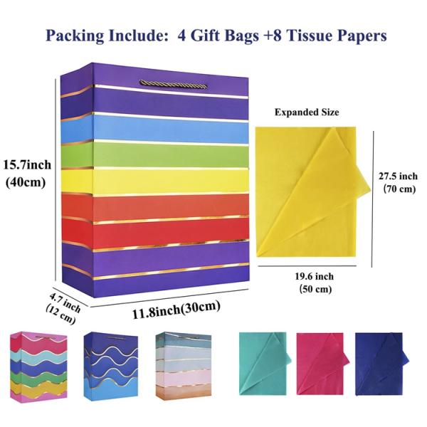 Custom Order Paper Jewelry Gift Shopping Cardboard Paper Bags with Hand Length Handle