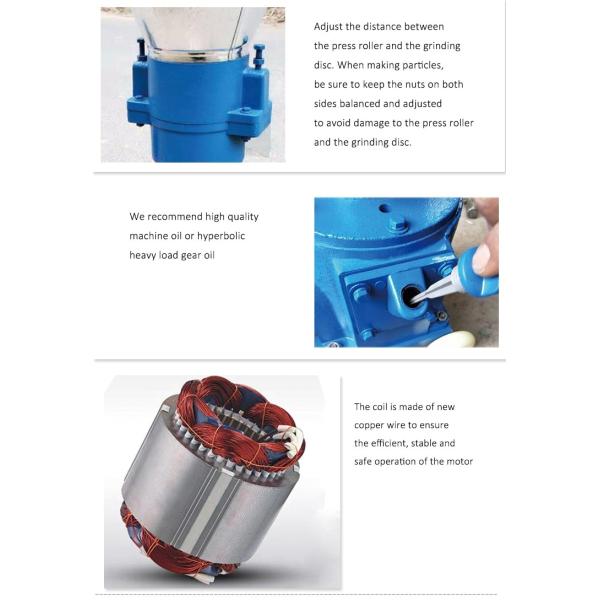 Animal Poultry Fish Feed Making Machine / Wood Pellet Making Machine