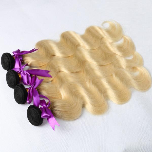 New arrival high quality 8A brazilian body wave human hair ombre black root to blonde hair weft