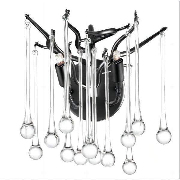 Buy W8053 Gold Crystal Modern Wall Lamp Interior Decoration at wholesale prices