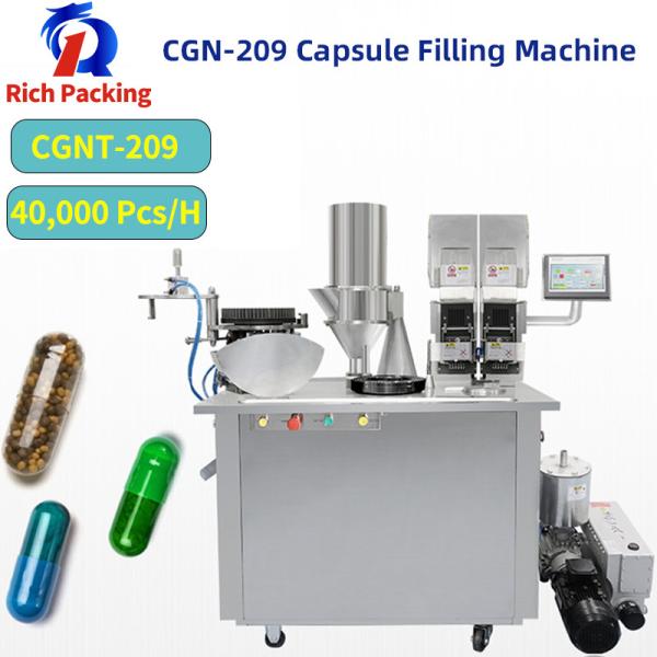 Buy 40000 Pcs/H Capsule Filling Machine Double Loader Semi Automatic at wholesale prices