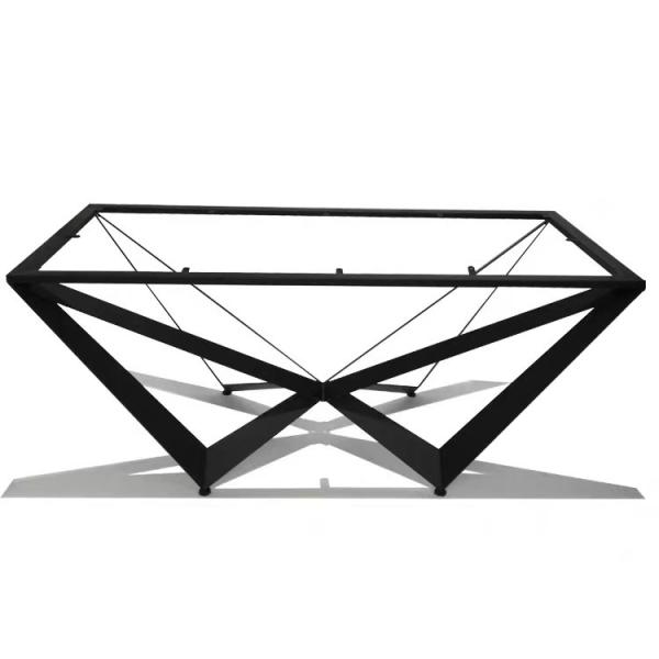 Nordic Luxury Ceramic Marble Top Dining Table Set For 6 Seater Eco Friendly