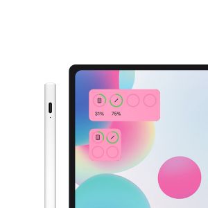 Soft Tip White Touchscreen Stylus Compatible with Ipad Pressure Sensitivity Supported