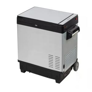 Outdoor Freezer with Wheels DC 12V/24V AC 100V-240V Portable Compressor Refrigerator