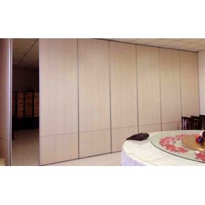 Banquet Hall Movable Wall Partitions , Melamine Surface Sliding Acoustic Room