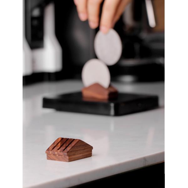 Barista Home Coffee Walnut 58mm Steel Espresso Tea Filter Holder with Customized Size