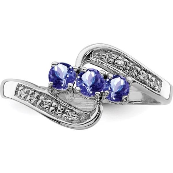 Buy With 925 Sterling Silver Rhodium Tanzanite Engagement Ring at wholesale prices
