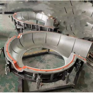 Silver Aluminum Rotational Molding Process Wind Turbine Shell Mold