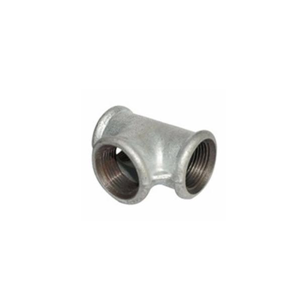 Customizable Malleable Iron Tee 3 4 Inch Pipe Connector Round / Square Type