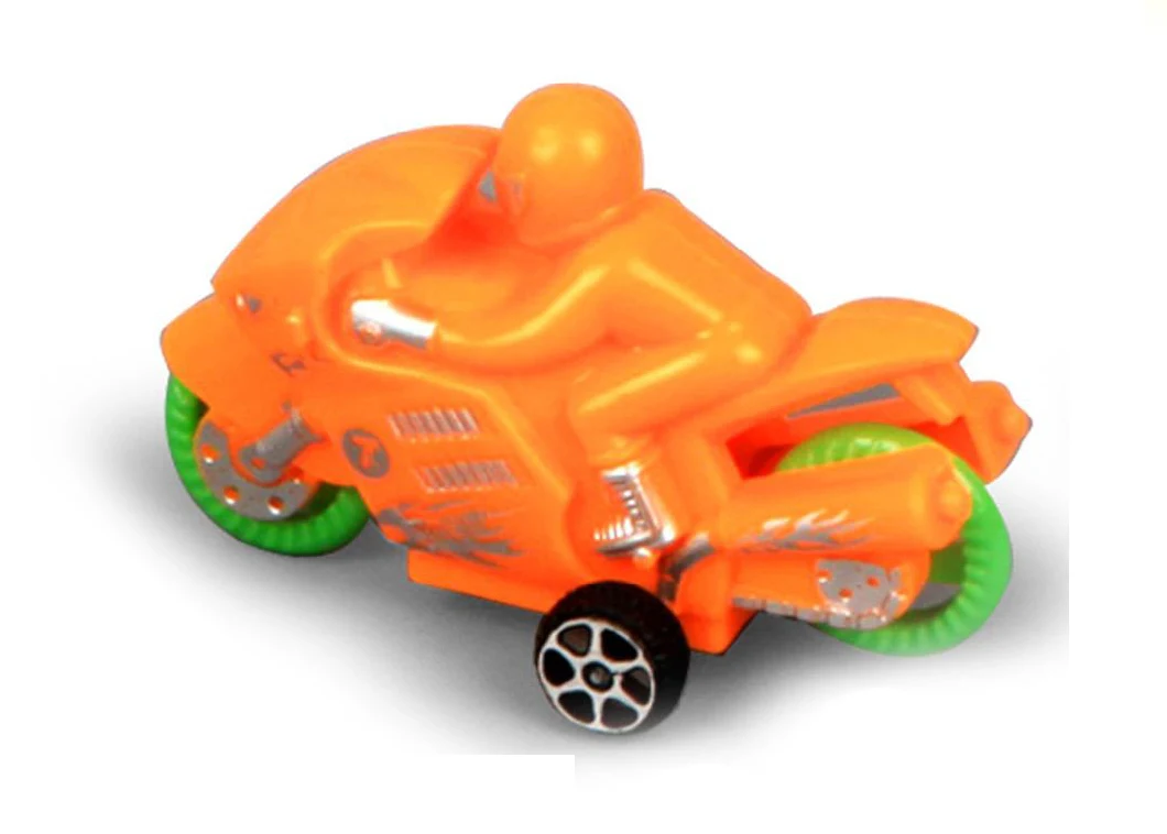 Friction Return Motorcycle Small Toy Car Four Small Plastic Motorcycle Small Boy OPP Packaging Material Safety Inertia Car