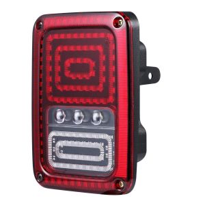 Back Up LED Tail Lights Shock Resistant Clear PC Cover Durable Black ABS Housing