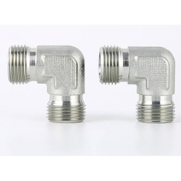 Galvanized Sheet 90 Degree Elbow Metric External Thread Adapter Combination