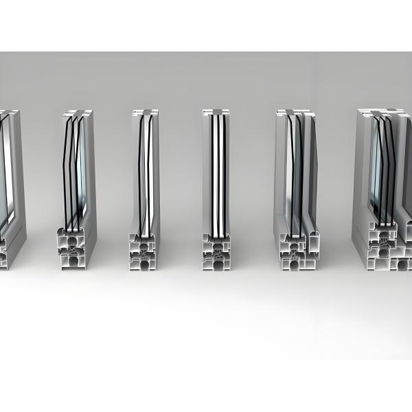 Buy Thermal Break Aluminium Door Frame Profile 50mm With Multi-Chamber Design at wholesale prices