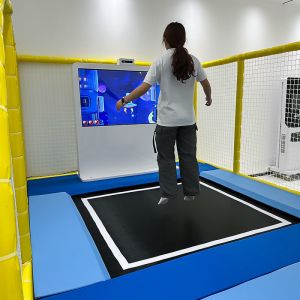 Kinect 2.0 AR Sensor Interactive Trampoline Playground with Screen Games for