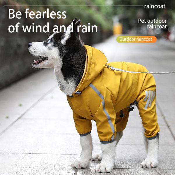 Buy Pet Rain Coat Travel Waterproof Reflective S-XXL at wholesale prices