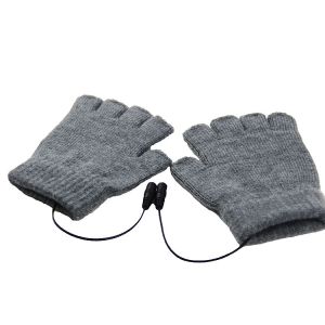 Fingerless Washable Rechargeable Heating Gloves 5W Suitable For Gaming