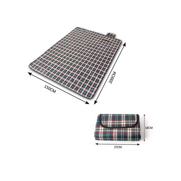 lightweight Outdoor Picnic Accessories Polyester Peva Backing Waterproof Beach Mat