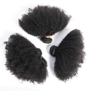 Quality 100% Brazilian Human Virgin Hair For Black Women / Afro Kinky Curly Bundles for sale