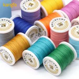 Excellent 0.8mm Flat Sewing Coarse Braid Waxed Thread For Customized Leather