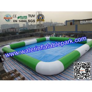 Amusement Park Square Inflatable Water Pool Facilities 7m x 7m