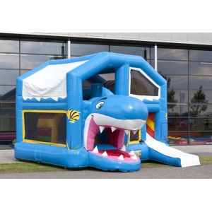 Quality Blue Roof Inflatable Combo WITH Double - Tripple Stitch EN14960 for sale