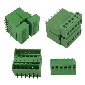 5.08mm Pitch Dual Row PCB Pluggable Screw Terminal Blocks Plug + Angle Pin