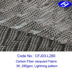 Lightning 150cm 3k 280gsm Jacquard Carbon Fiber Fabric