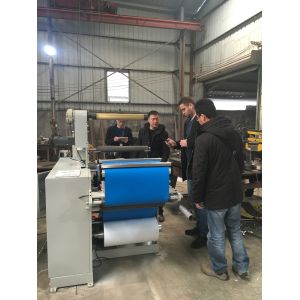 Quality 550fq Printed Label Slitting Machine with Lamination Function 420fq Conductive Fabric/ Cloth Slitting Rewinding Machine for sale